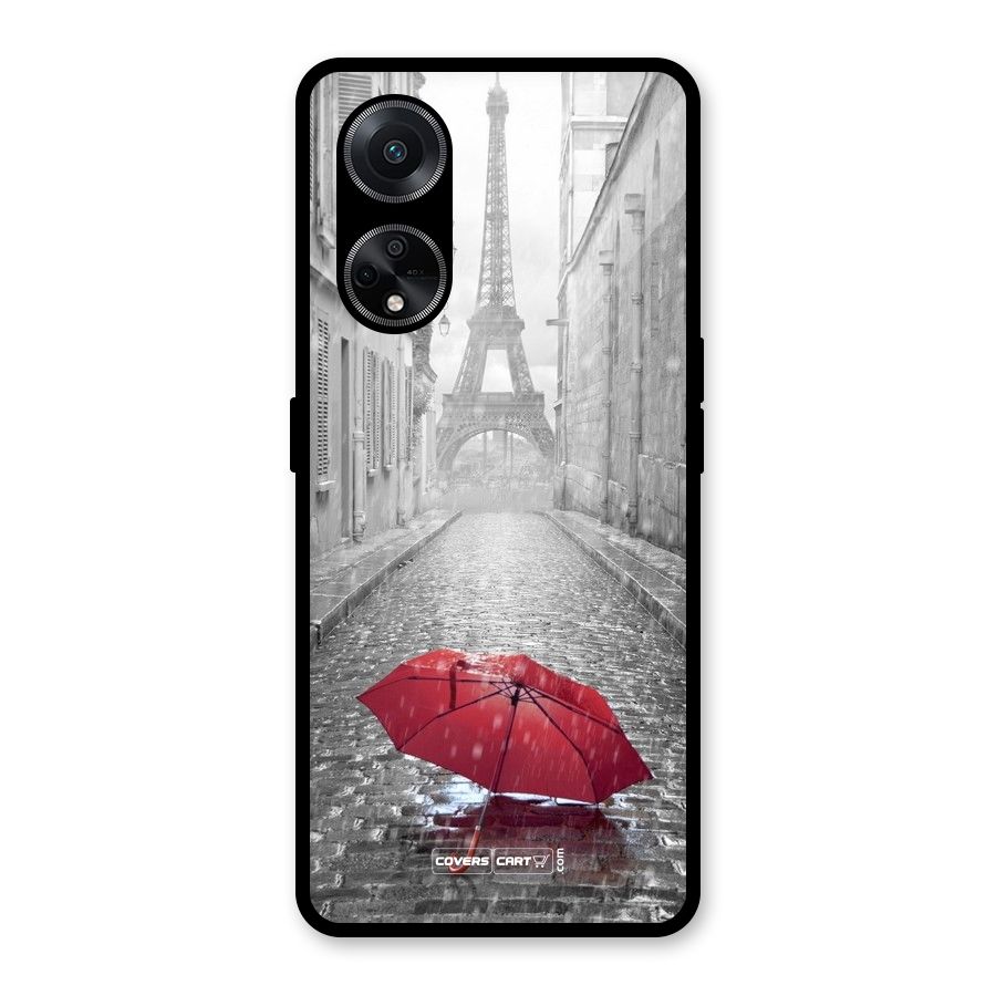 Umbrella Paris Glass Back Case for Oppo F23