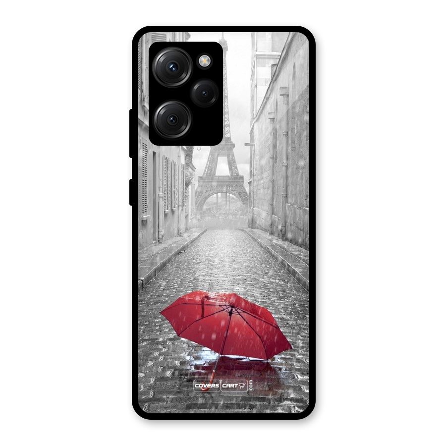 Umbrella Paris Glass Back Case for Poco X5 Pro