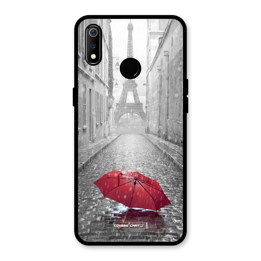 Umbrella Paris Glass Back Case for Realme 3