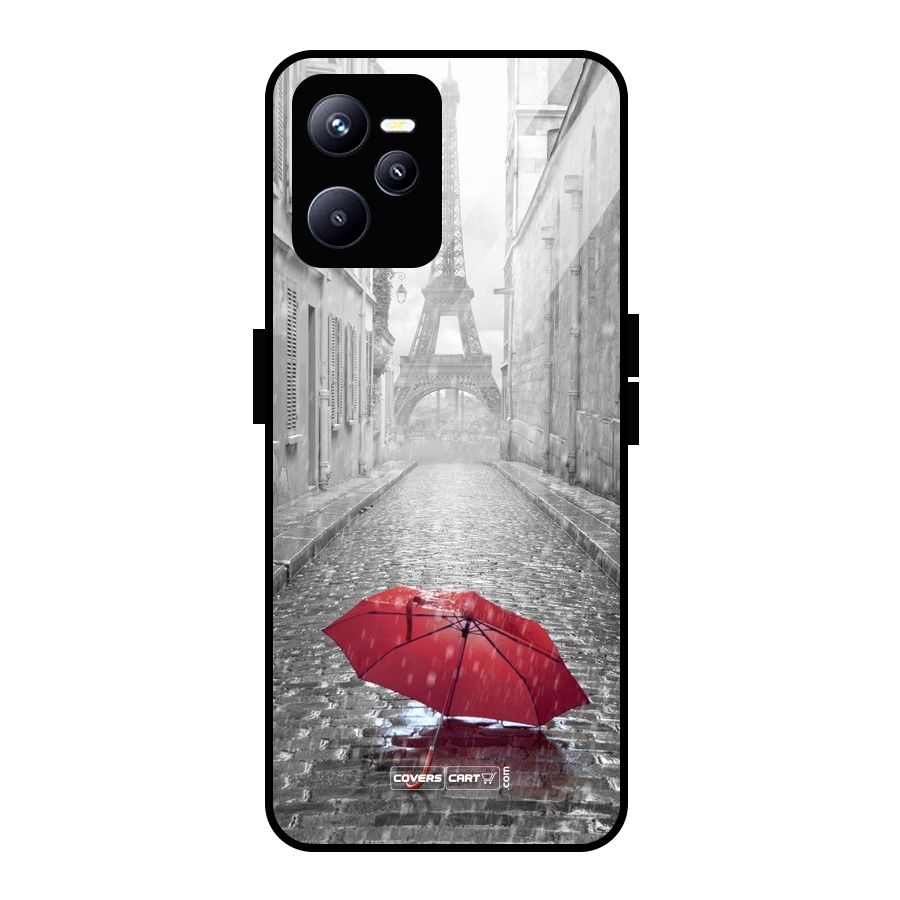 Umbrella Paris Glass Back Case for Realme C35