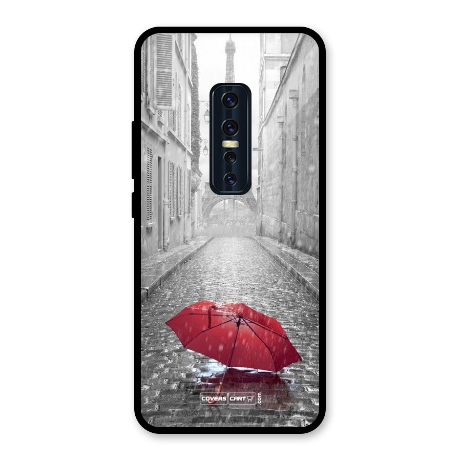 Umbrella Paris Glass Back Case for Vivo V17 Pro