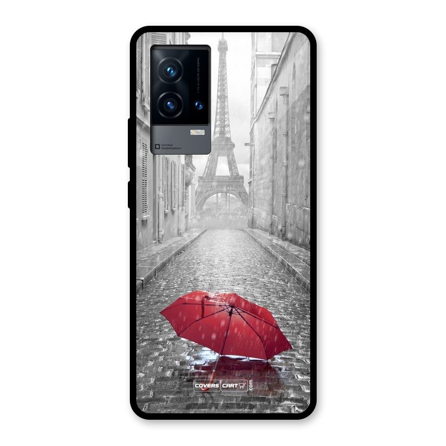 Umbrella Paris Glass Back Case for iQOO 9 5G