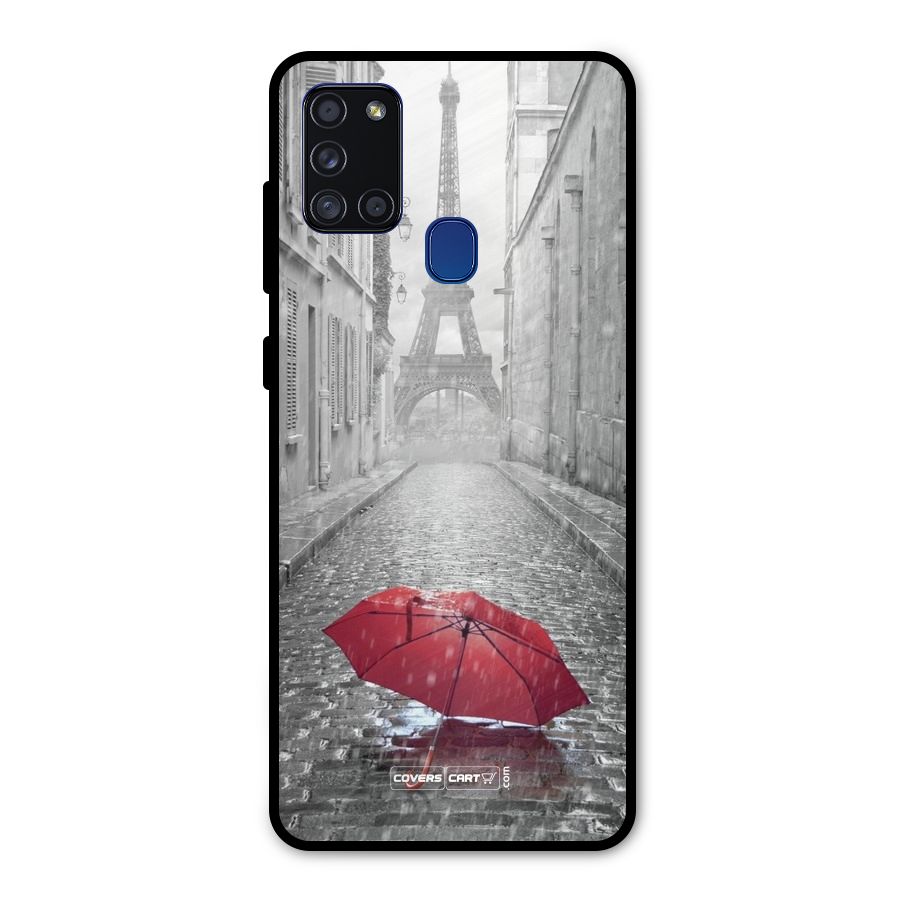 Umbrella Paris Metal Back Case for Galaxy A21s
