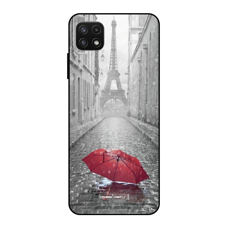 Umbrella Paris Metal Back Case for Galaxy A22 5G