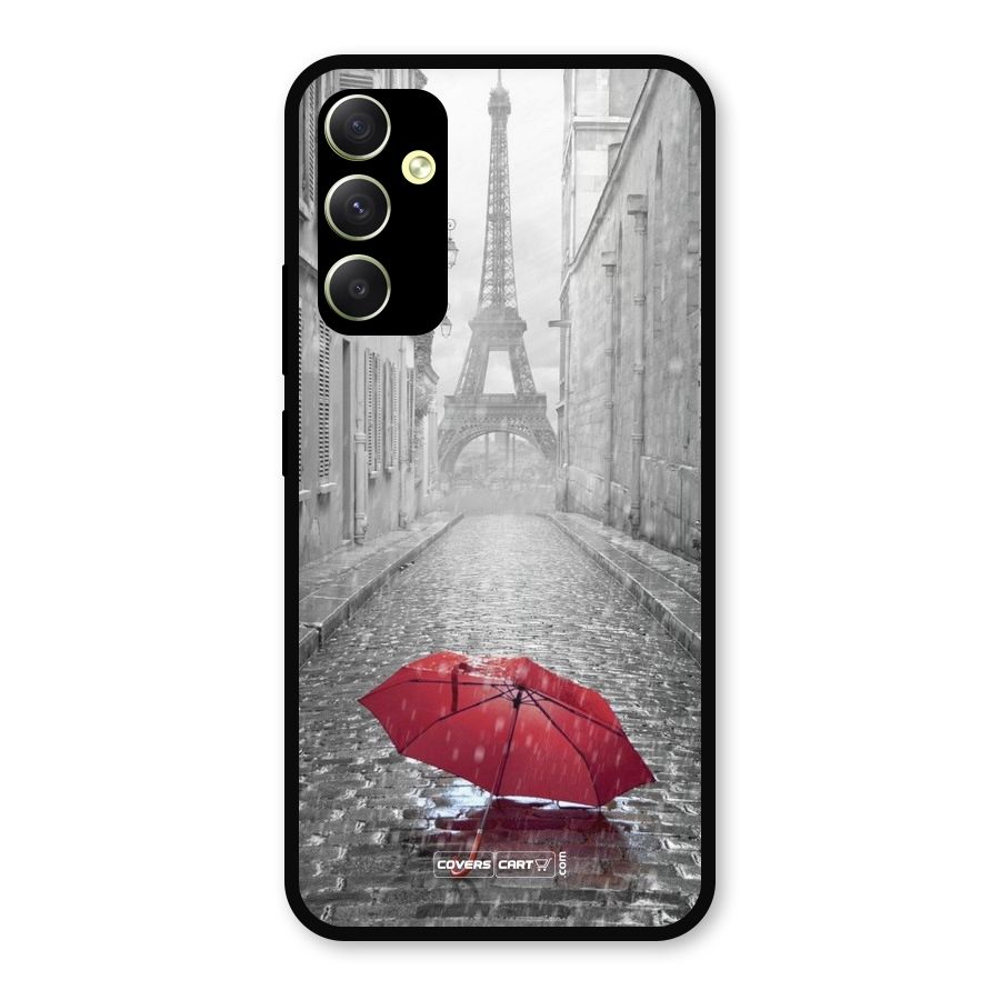Umbrella Paris Metal Back Case for Galaxy A34