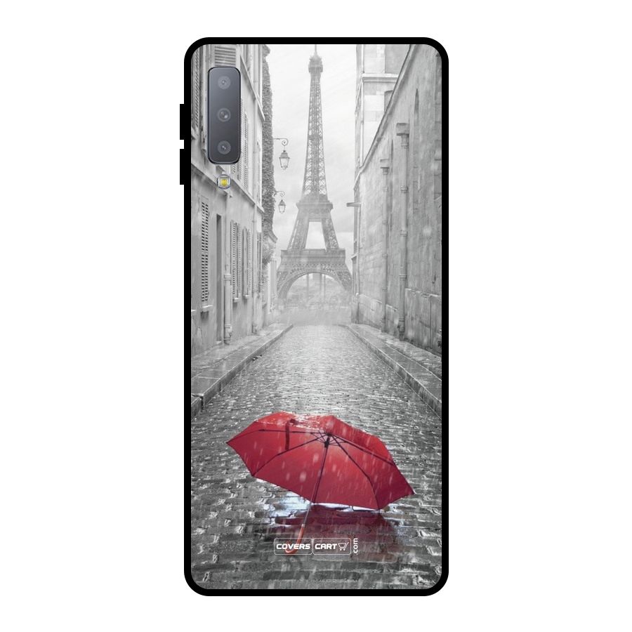 Umbrella Paris Metal Back Case for Galaxy A7 (2018)