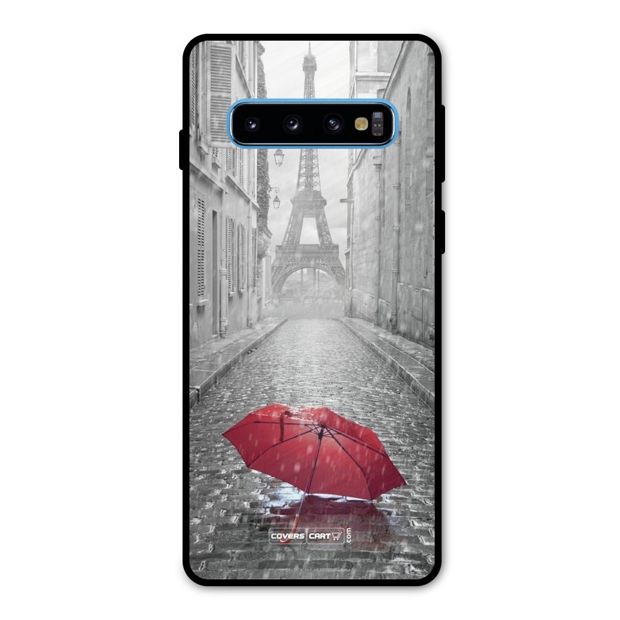 Umbrella Paris Metal Back Case for Galaxy S10