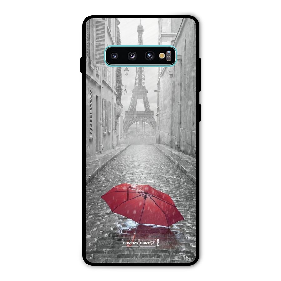 Umbrella Paris Metal Back Case for Galaxy S10 Plus