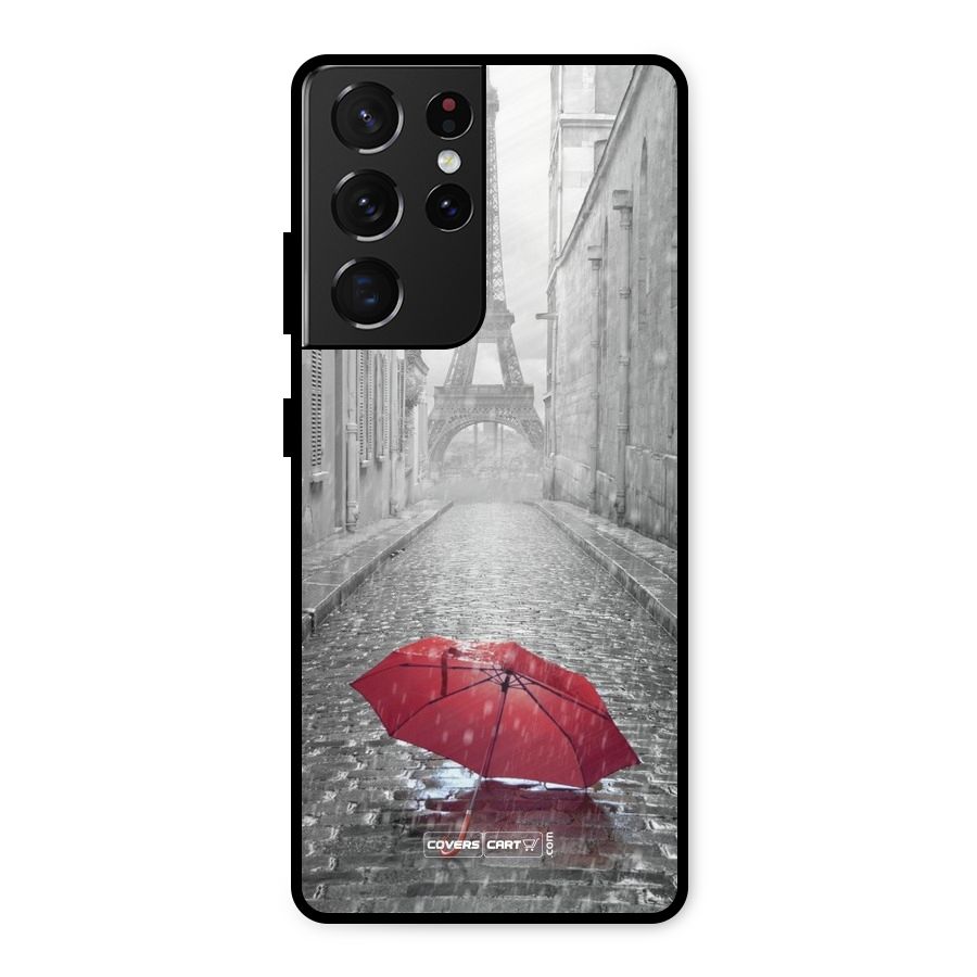 Umbrella Paris Metal Back Case for Galaxy S21 Ultra 5G