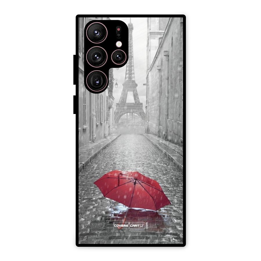 Umbrella Paris Metal Back Case for Galaxy S22 Ultra 5G