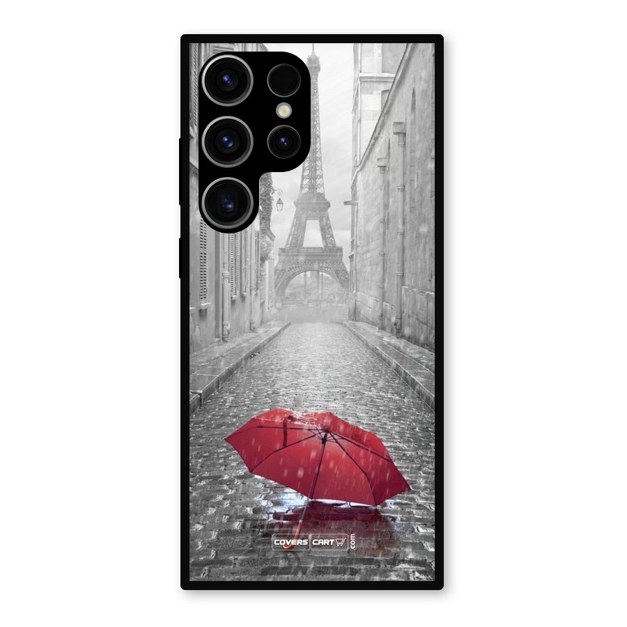 Umbrella Paris Metal Back Case for Galaxy S23 Ultra