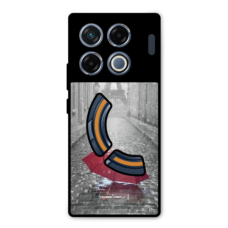 Umbrella Paris Metal Back Case for Infinix GT 20 Pro