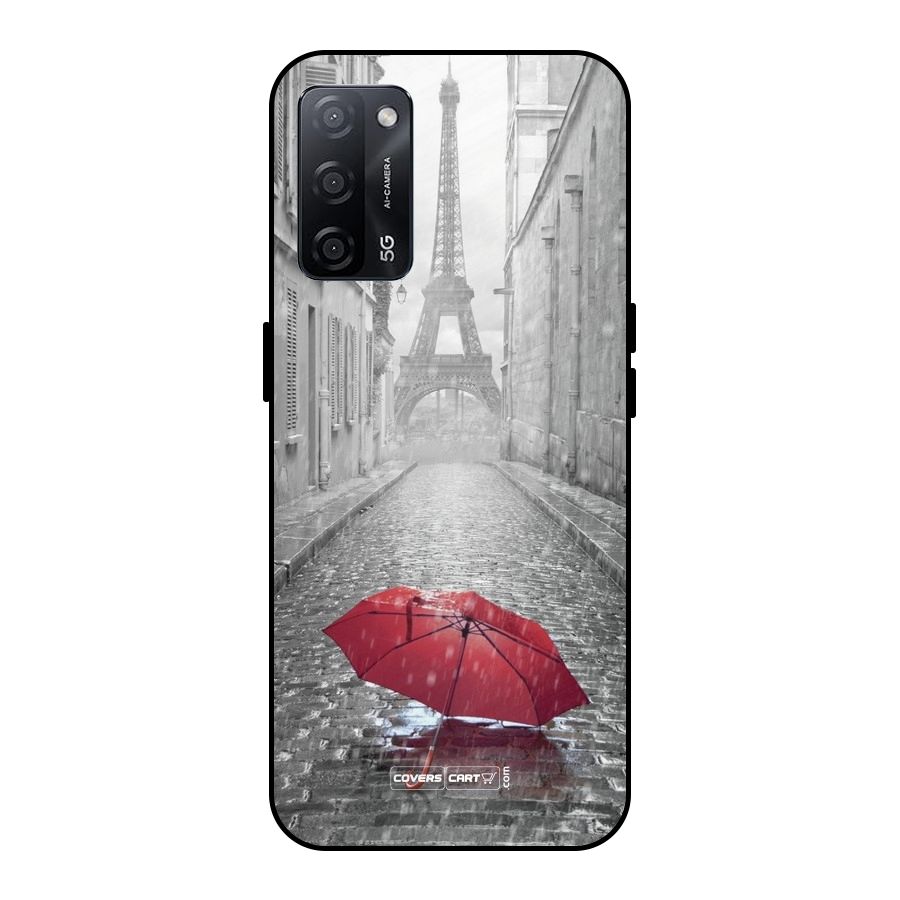 Umbrella Paris Metal Back Case for Oppo A53s 5G