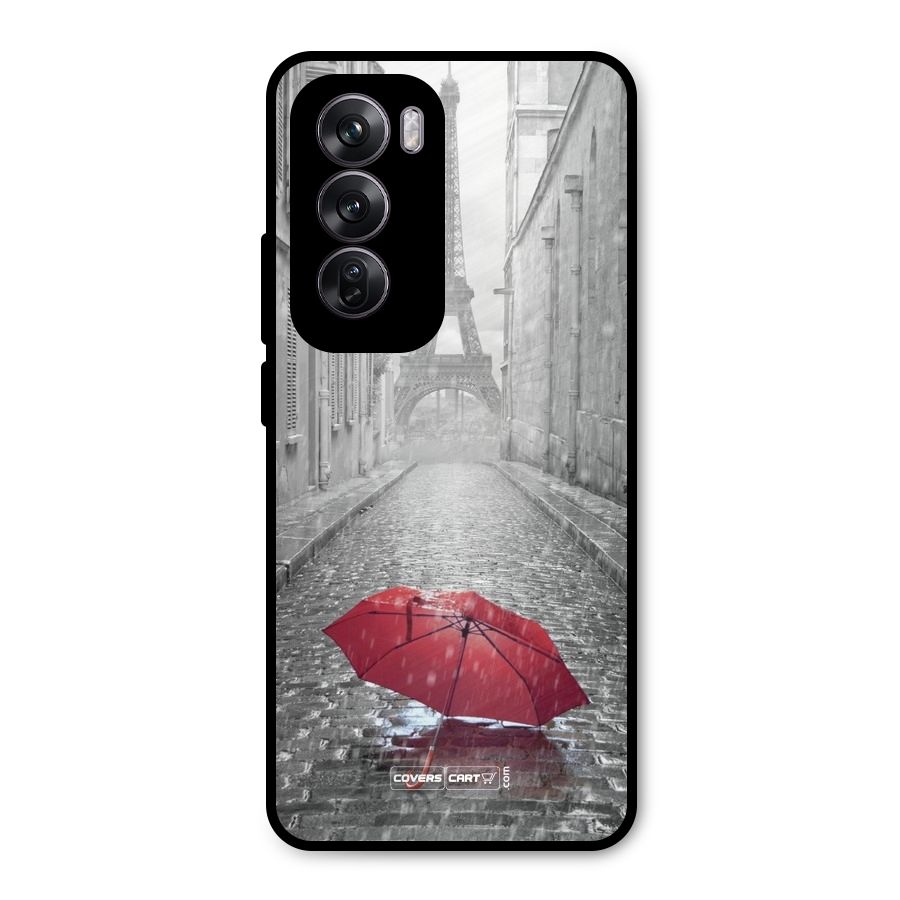 Umbrella Paris Metal Back Case for Oppo Reno12 Pro