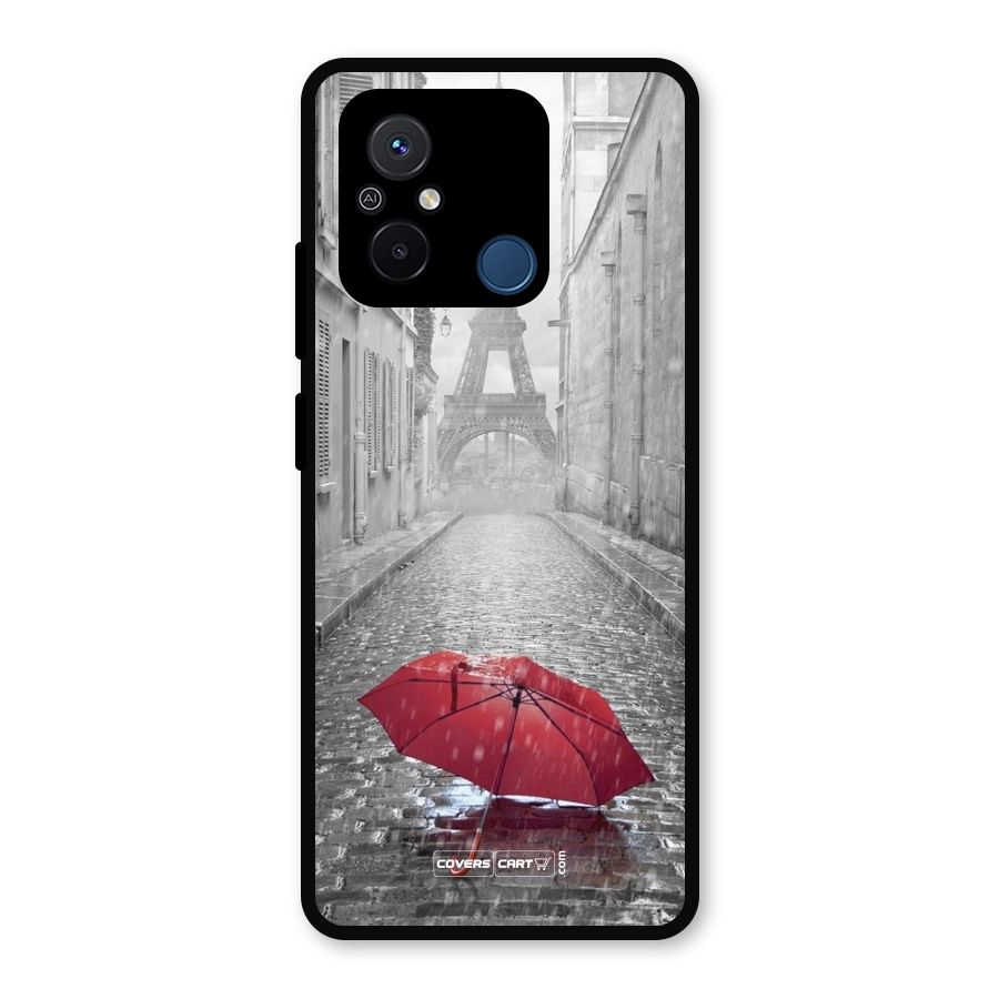 Umbrella Paris Metal Back Case for Poco C55