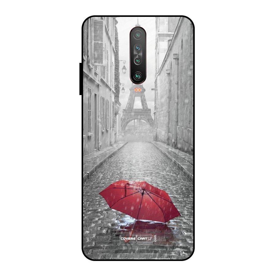 Umbrella Paris Metal Back Case for Poco X2