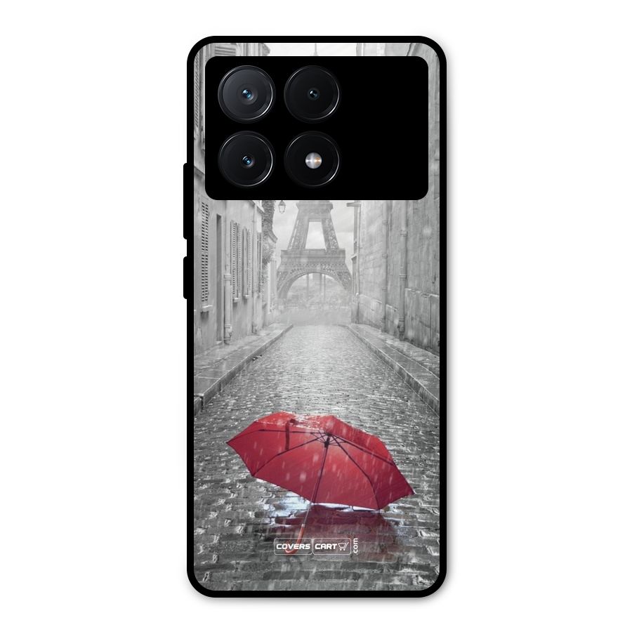 Umbrella Paris Metal Back Case for Poco X6 Pro