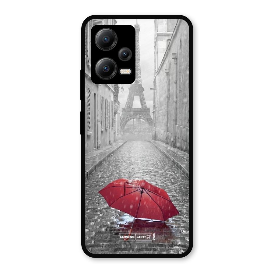 Umbrella Paris Metal Back Case for Redmi Note 12 5G