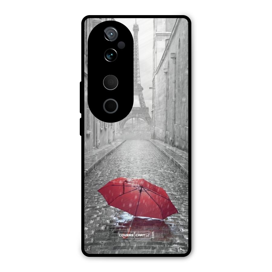 Umbrella Paris Metal Back Case for Vivo T3 Ultra