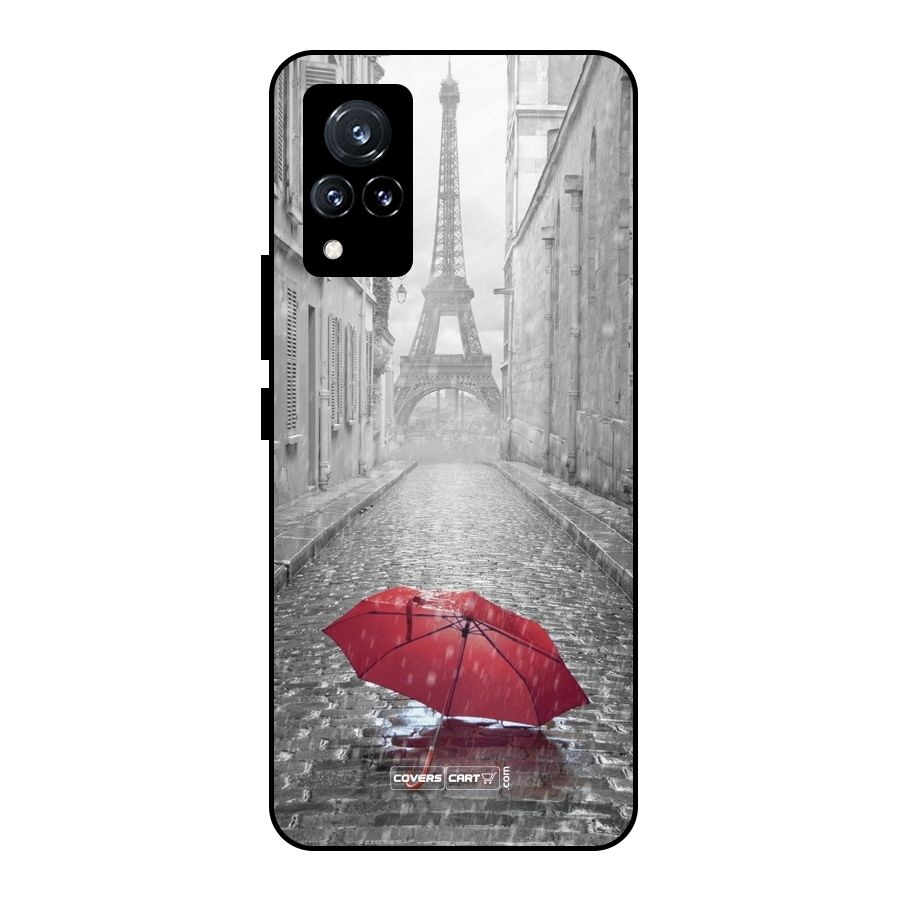 Umbrella Paris Metal Back Case for Vivo V21 5G