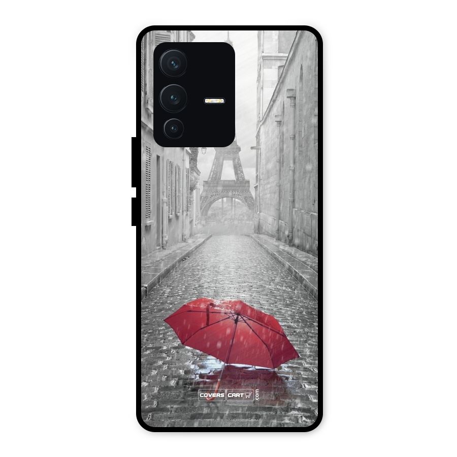 Umbrella Paris Metal Back Case for Vivo V23 5G