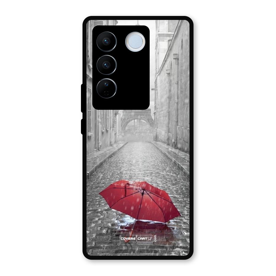 Umbrella Paris Metal Back Case for Vivo V27