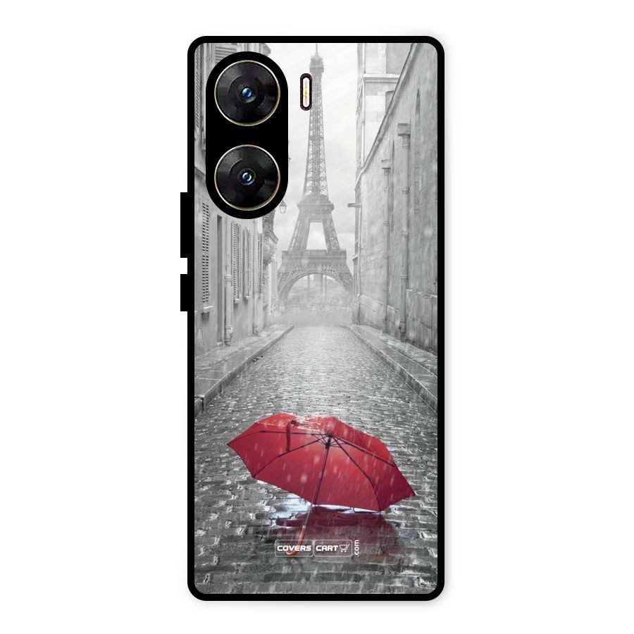 Umbrella Paris Metal Back Case for Vivo V29e