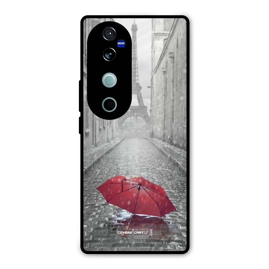 Umbrella Paris Metal Back Case for Vivo V40