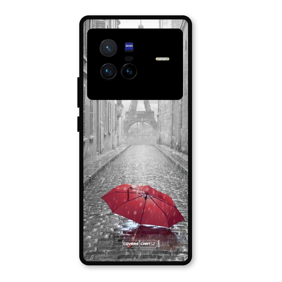 Umbrella Paris Metal Back Case for Vivo X80