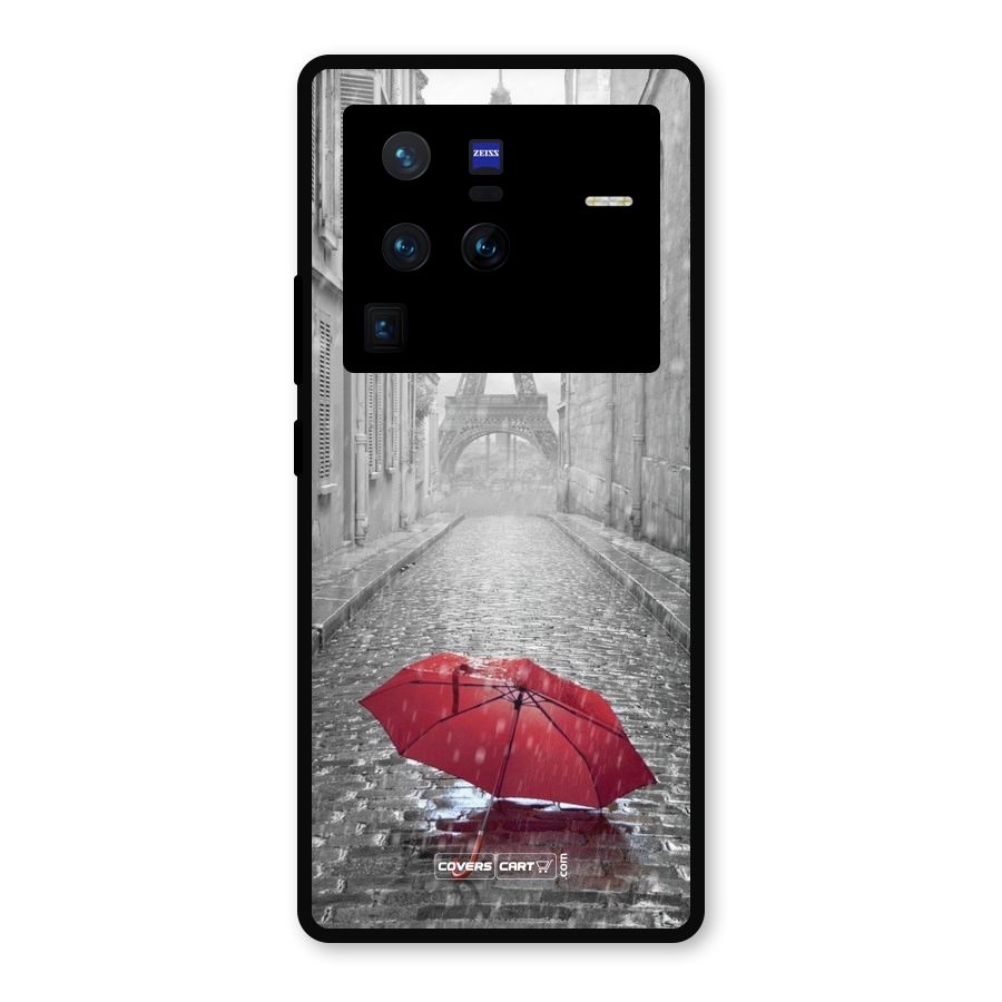 Umbrella Paris Metal Back Case for Vivo X80 Pro