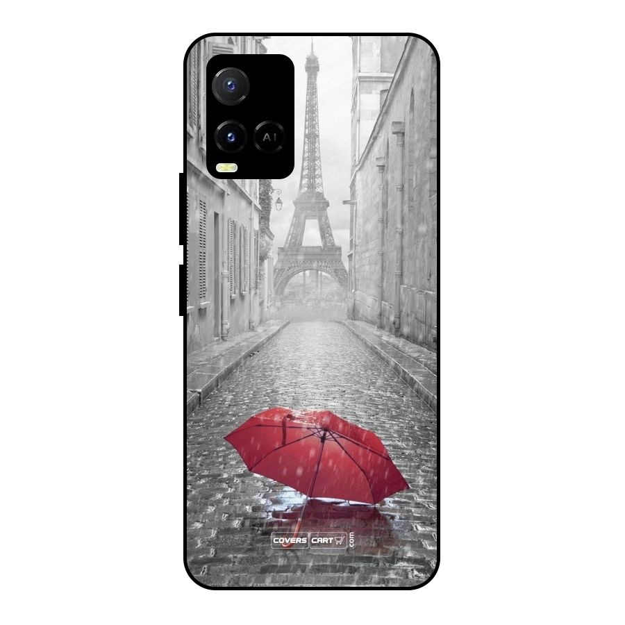 Umbrella Paris Metal Back Case for Vivo Y21