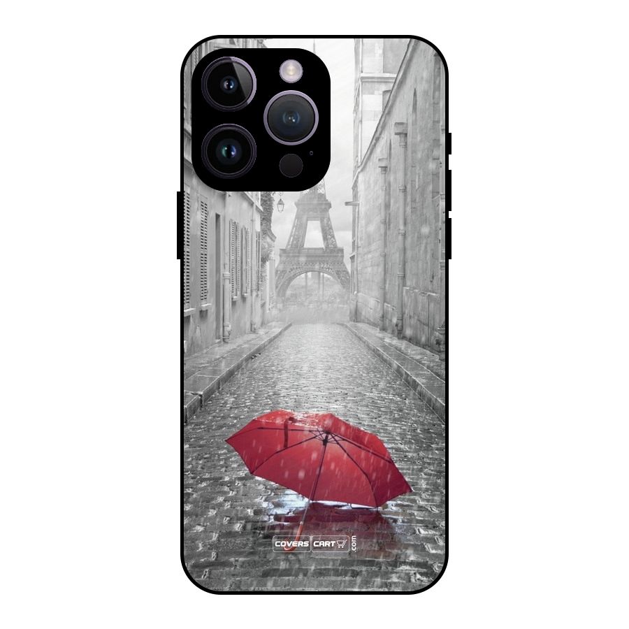 Umbrella Paris Metal Back Case for iPhone 14 Pro Max
