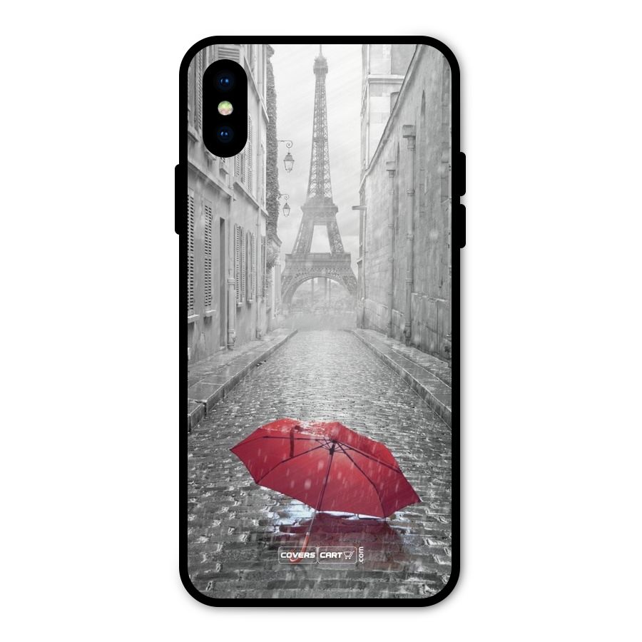 Umbrella Paris Metal Back Case for iPhone X