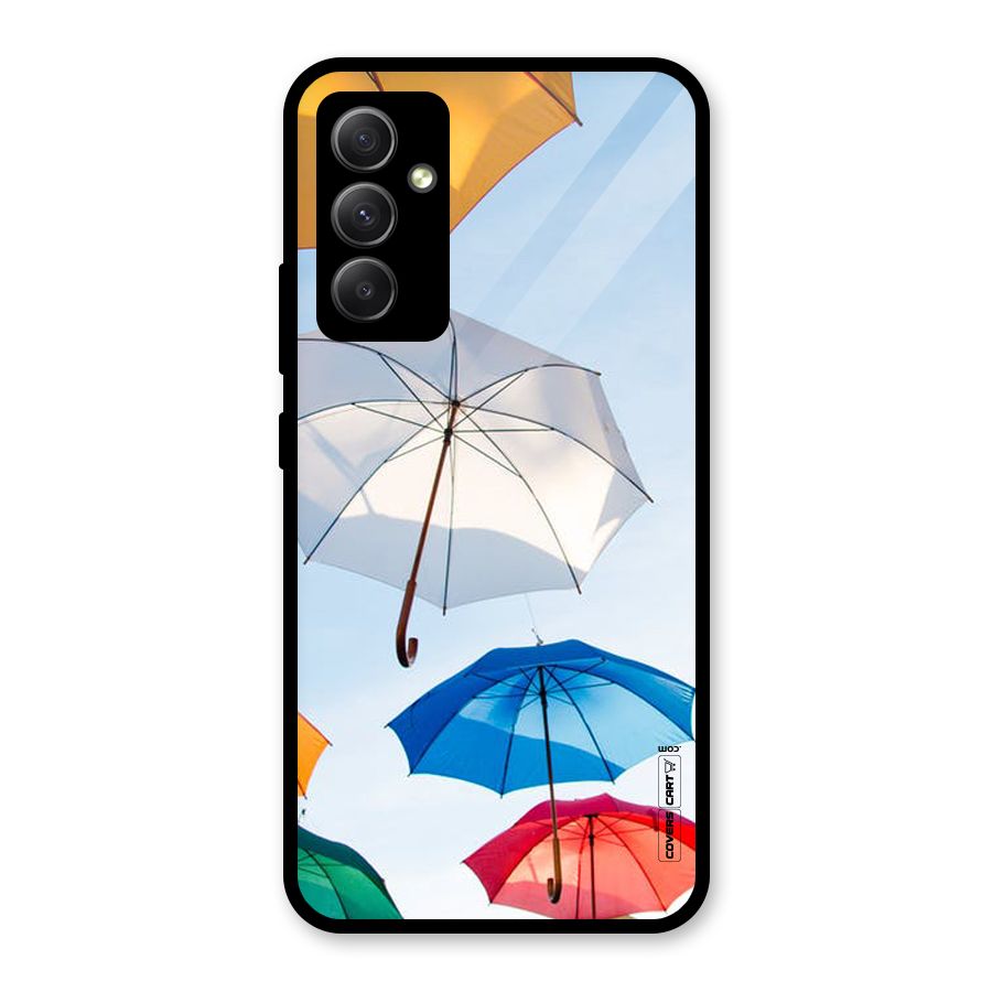 Umbrella Sky Glass Back Case for Galaxy A34