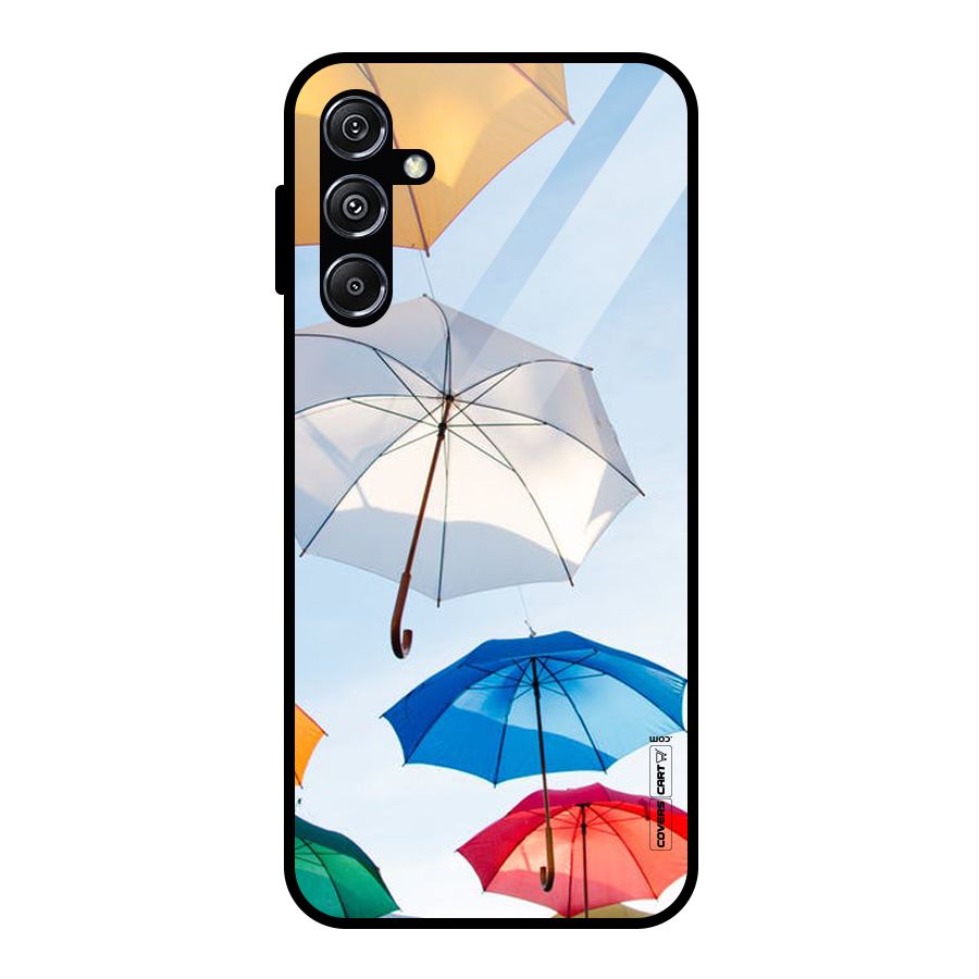 Umbrella Sky Glass Back Case for Galaxy M34 5G
