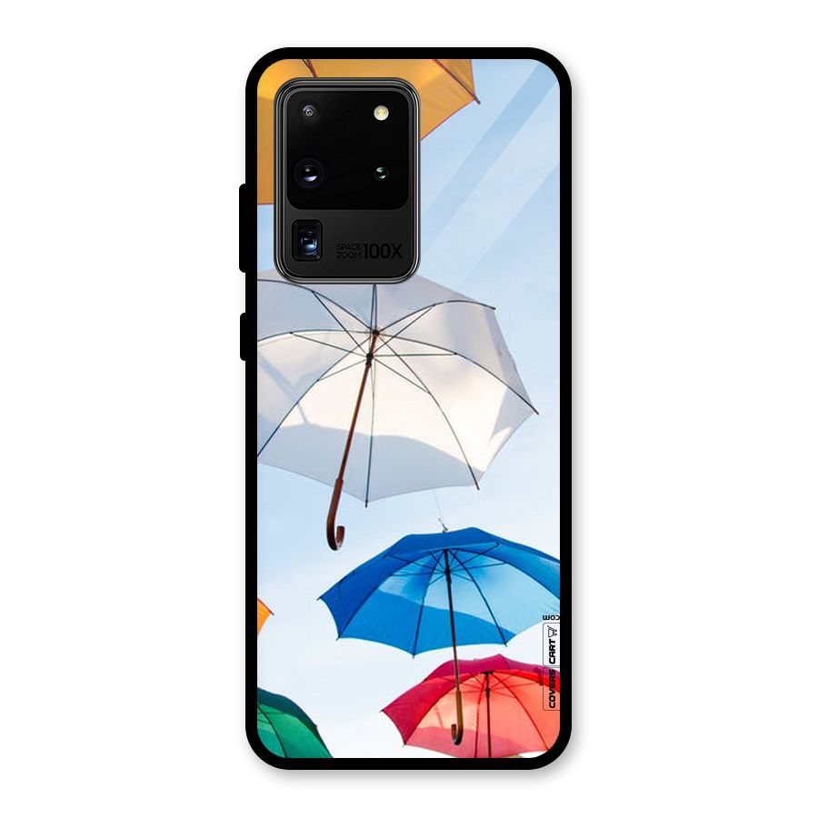 Umbrella Sky Glass Back Case for Galaxy S20 Ultra
