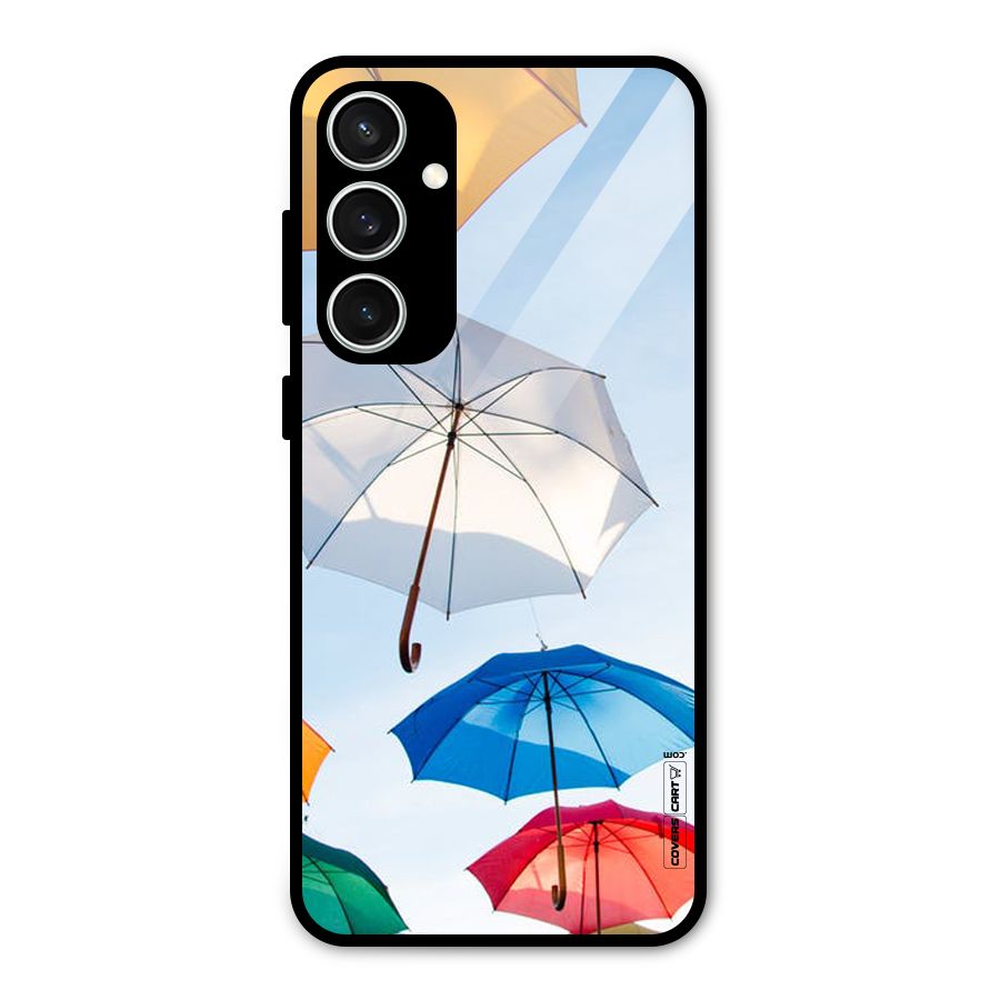 Umbrella Sky Glass Back Case for Galaxy S23 FE