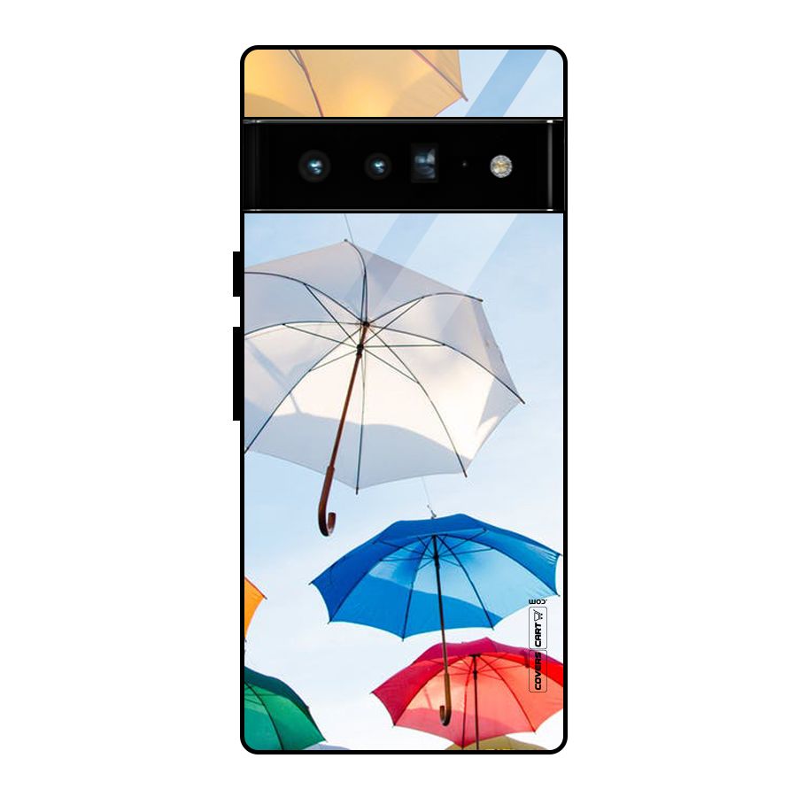 Umbrella Sky Glass Back Case for Google Pixel 6 Pro