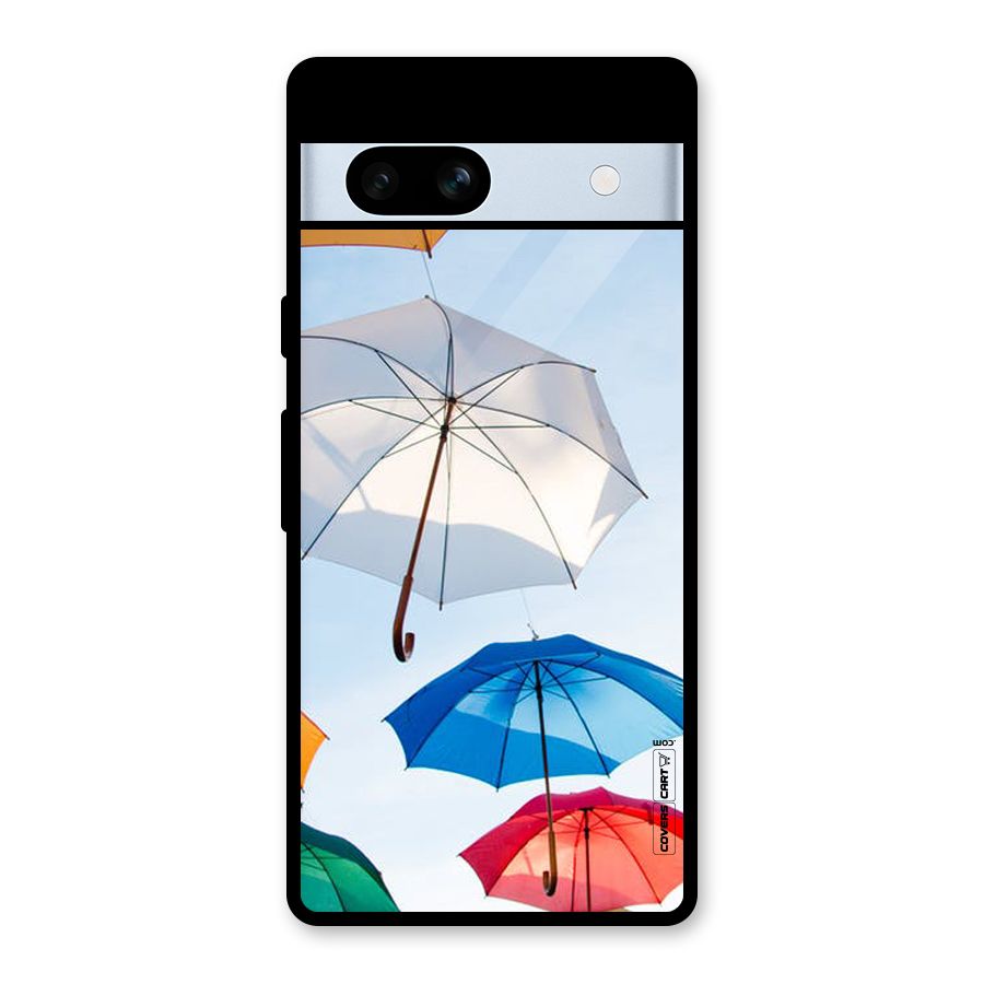 Umbrella Sky Glass Back Case for Google Pixel 7a