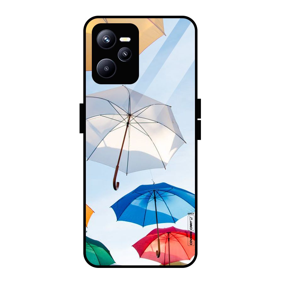 Umbrella Sky Glass Back Case for Realme C35