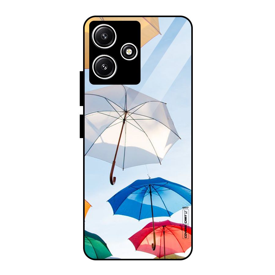 Umbrella Sky Glass Back Case for Redmi 12 5G