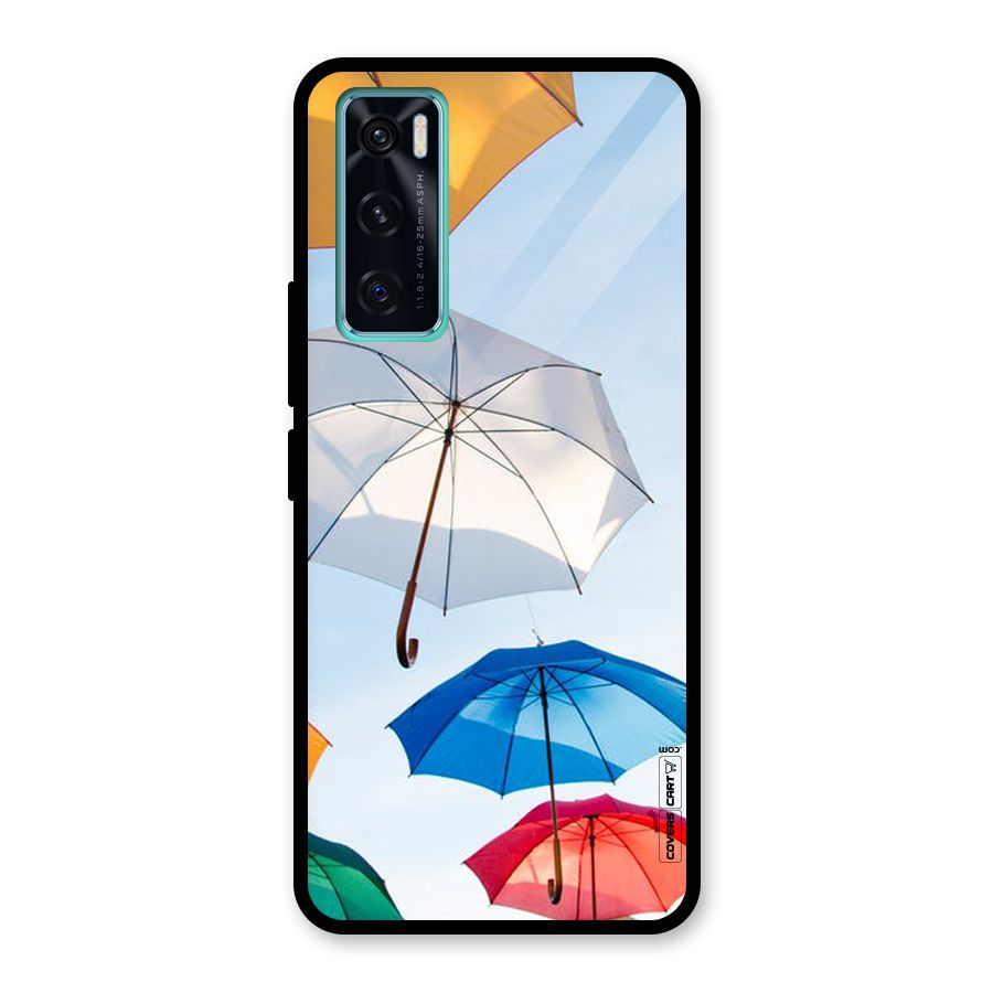 Umbrella Sky Glass Back Case for Vivo V20 SE