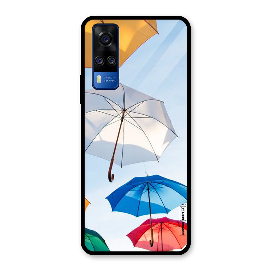 Umbrella Sky Glass Back Case for Vivo Y31