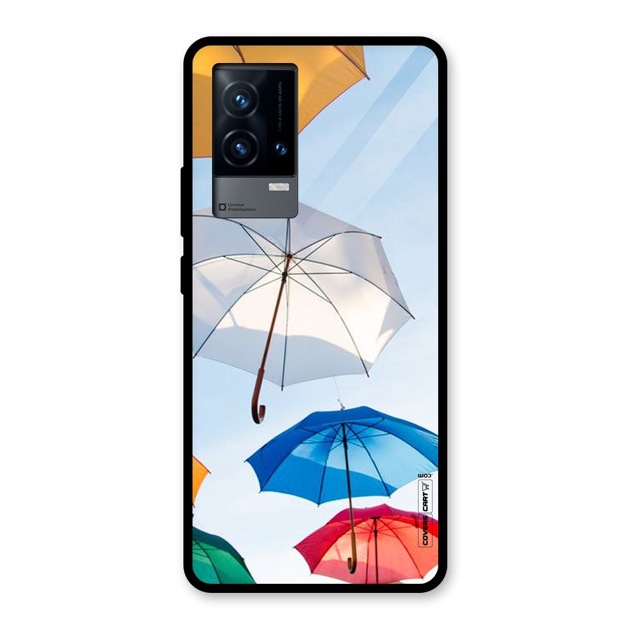 Umbrella Sky Glass Back Case for iQOO 9 5G