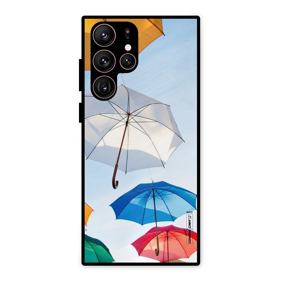 Umbrella Sky Metal Back Case for Galaxy S22 Ultra 5G