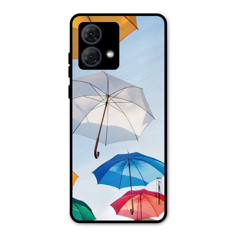 Umbrella Sky Metal Back Case for Moto G84