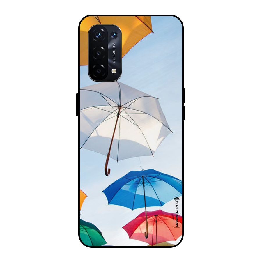 Umbrella Sky Metal Back Case for Oppo A74 5G