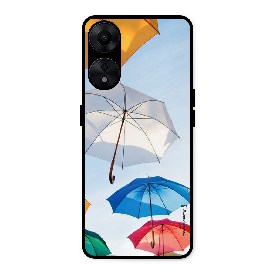 Umbrella Sky Metal Back Case for Oppo A78 5G