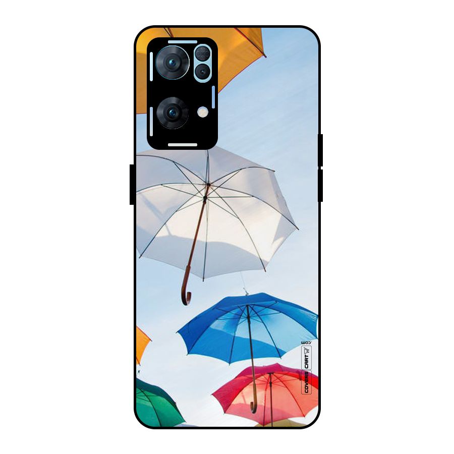 Umbrella Sky Metal Back Case for Oppo Reno7 Pro 5G