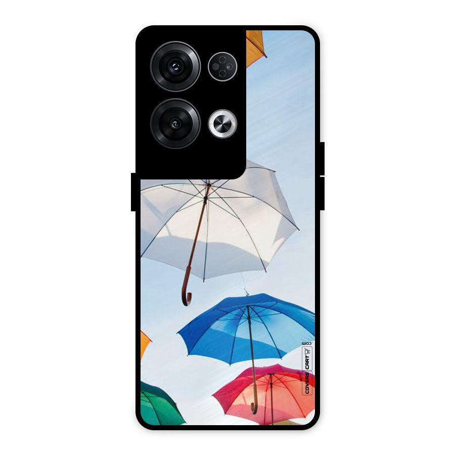 Umbrella Sky Metal Back Case for Oppo Reno8 Pro 5G